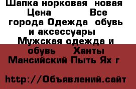 Шапка норковая, новая › Цена ­ 5 000 - Все города Одежда, обувь и аксессуары » Мужская одежда и обувь   . Ханты-Мансийский,Пыть-Ях г.